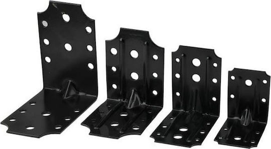 Metallic Corner Shelf Black 50x50mm 05-1738