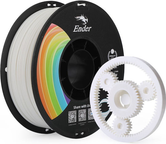 Creality3D PLA 3D Printer Filament 1.75mm Λευκό 1kg 1τμχ (Spool)