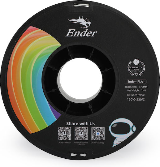 Creality3D PLA 3D Printer Filament 1.75mm Λευκό 1kg 1τμχ (Spool)