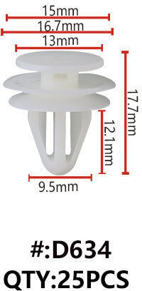 Maestro D634 Plastic clips for doors (door Trim Panel)