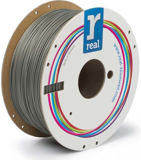 Real Filament Matte PLA 3D Printer Filament 1.75mm Antique Silver 1kg 1τμχ (Spool)