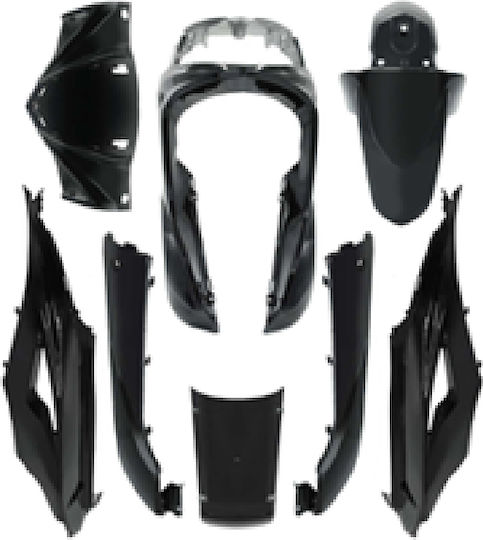 Κιτ Πλαστικων Sym Symphony Sr 125 8 Τεμ Μαυρο