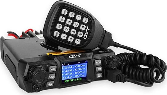 KT-980Plus VHF Автомобилен 65W с Цветен Екран В Черен Цвят