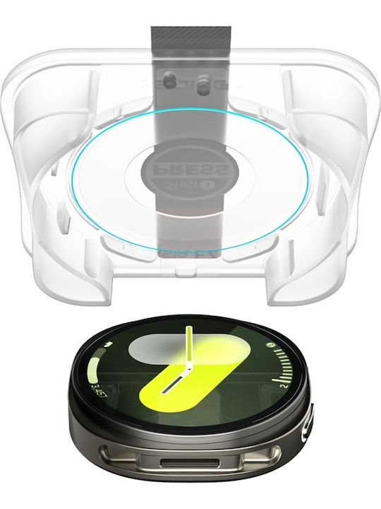 Spigen EZ Fit Tempered Glass for the Samsung Galaxy Watch 8 40mm 2pcs AGL09874