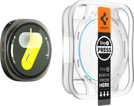 Spigen EZ Fit Закалено стъкло за Samsung Galaxy Watch 8 44mm, Spigen 2бр AGL09874