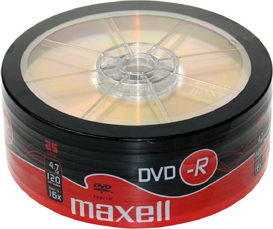 Dvd-r 4.7gb 16x Set 25 Pcs Maxell