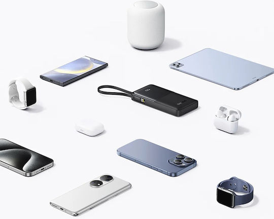 Baseus Bipow 2 Power Bank 10000mAh 20W with USB-A Port and USB-C Port White