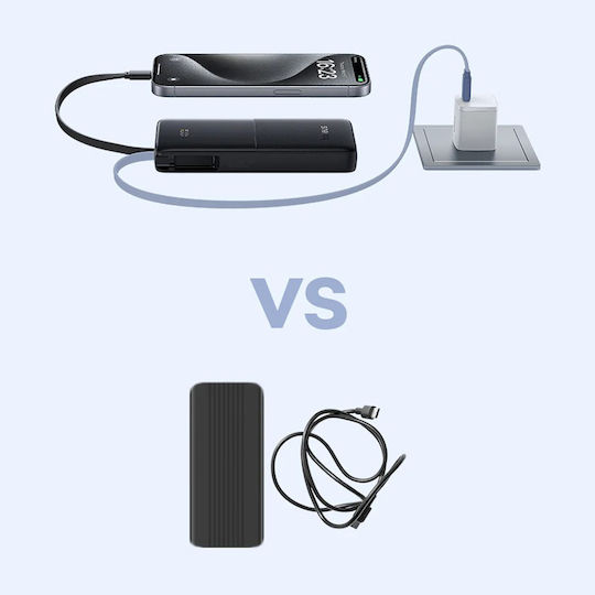 Baseus Bipow 2 Power Bank 10000mAh 20W with USB-A Port and USB-C Port White
