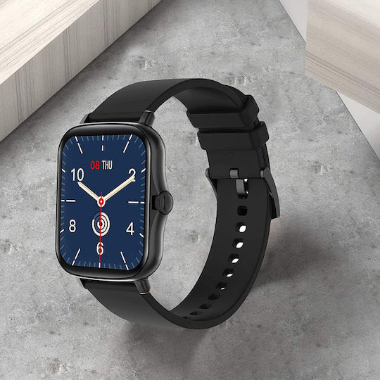 YFIT Aluminiu Smartwatch (Negru)