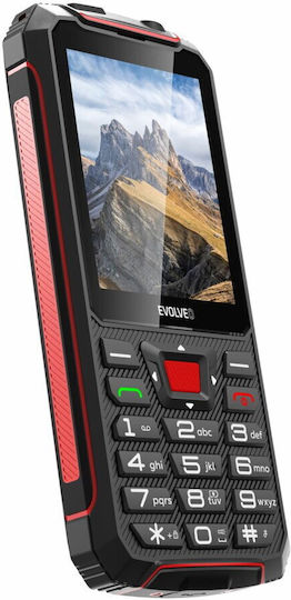 Evolveo StrongPhone W4 Dual SIM Κινητό με Κουμπιά Black Red