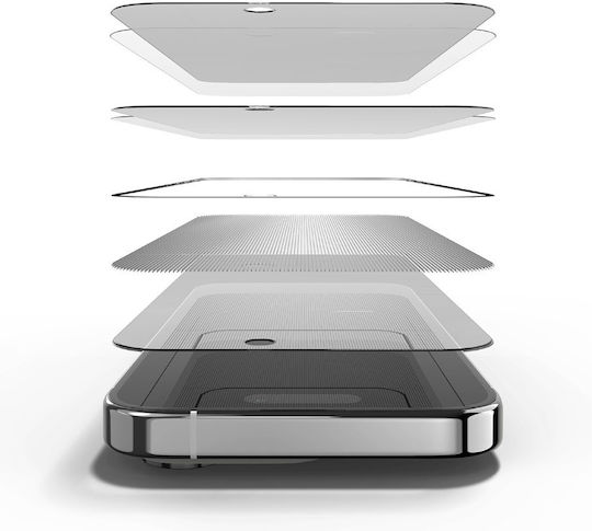 Ringke Privatsphäre Vollflächig gehärtetes Glas (iPhone 15 Pro)