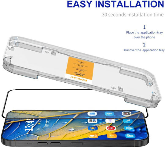 Enkay Easy Install Full Glue Tempered Glass Samsung Galaxy A36 5g A56 5g Black