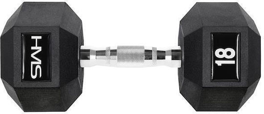 HMS Hex Pro Барбели Шестоъгълник Ластичен 1 x 18кг