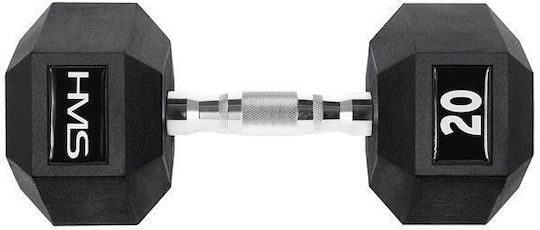 HMS Hex Pro Dumbbell Hexagon Rubber 1 x 20kg