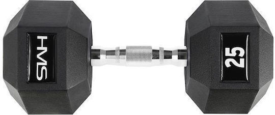 HMS Hex Pro Βαράκι Εξάγωνο Λαστιχένιο 1 x 25kg