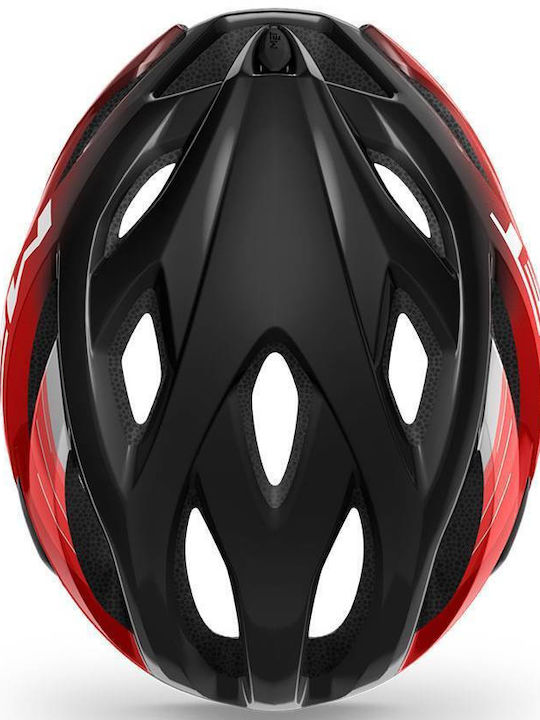 MET Idolo Bicycle Helmet Road / Mountain with LED Light Black/Red