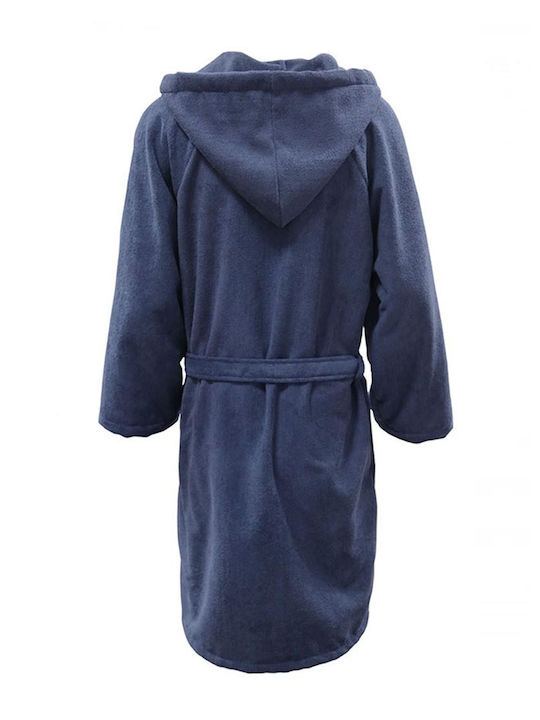 AlpinPro Nemo Kids Swimming Bathrobe Blue Microfiber