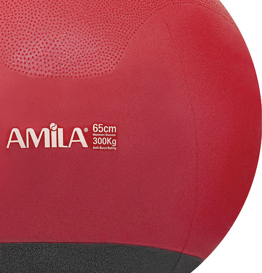 AMILA Pilates Ball 65cm 1.1kg In Red Colour