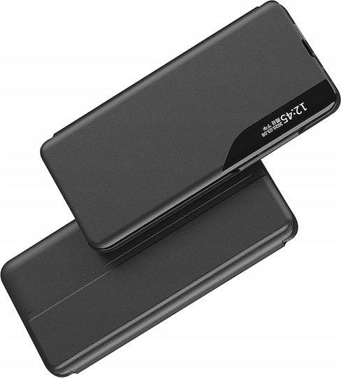 Hurtel Efold Book Synthetic Leather Black (Redmi 13C 4G / Poco C65 4G)