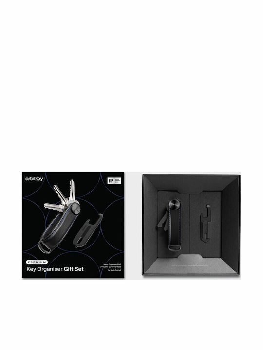 Orbitkey Set Cadou Organizator Chei Pro + Multitool V2 Gadgeturi Negre