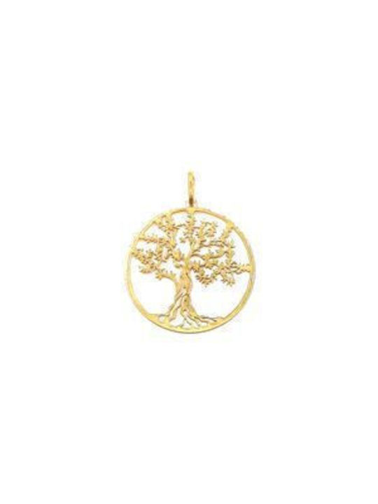 PS Silver Tree Charm Made of Gold Plated Silver