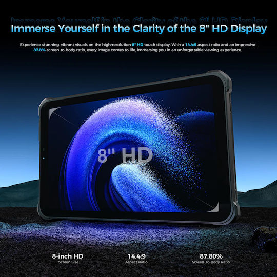 Oukitel RT3 Plus 4G 8Inches Tablet (4GB/128GB) Black