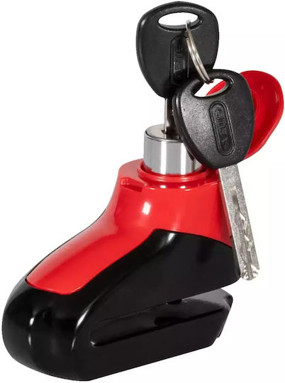 Abus Motorcycle Disc Brake Lock with 5mm Pin in Red