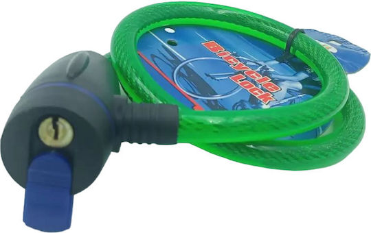 Cablu Antifurt Pentru Bicicletă Lungime Cablu 150 Cm 2 Chei De Blocare
