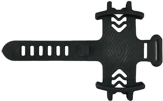 Smartphone Holder Bicycle 4-7 Inch Handlebar Mount Silicone Black