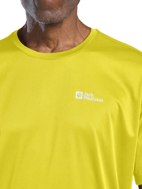 Short Sleeve Athletic Blouse Yellow