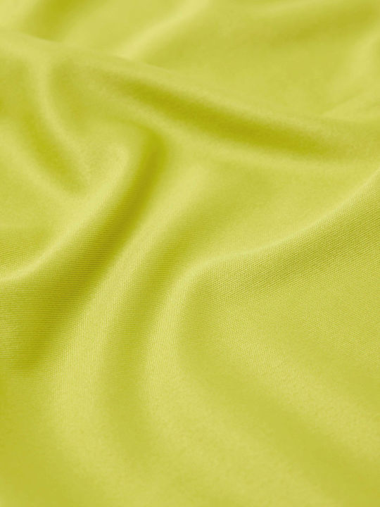 Short Sleeve Athletic Blouse Yellow