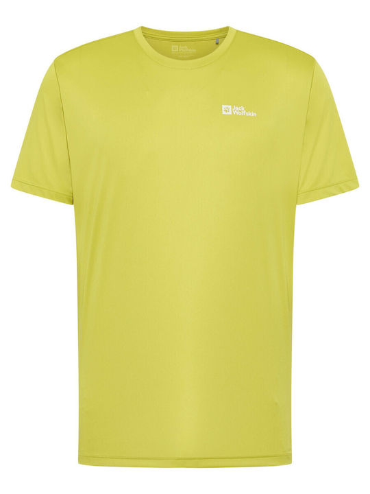 Short Sleeve Athletic Blouse Yellow
