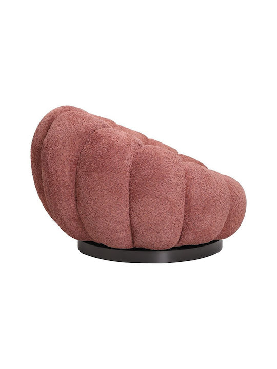 Nester Armchair Swivel Pink 98x97x69cm