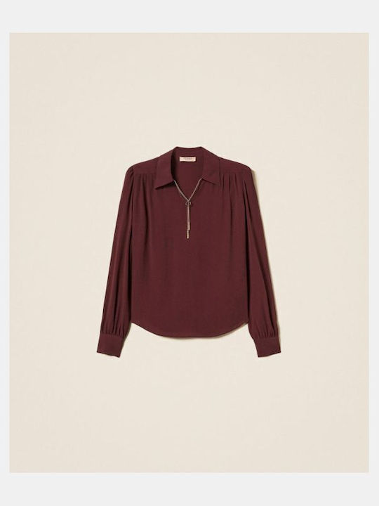 Women's Blouse Burgundy