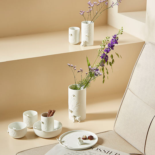 Raeder Decorative Vase White 3x3x17cm