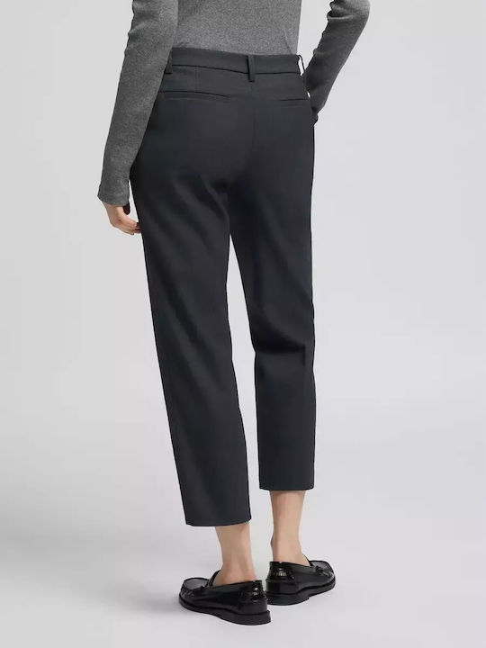 Damen Stoff Hose Dark grey