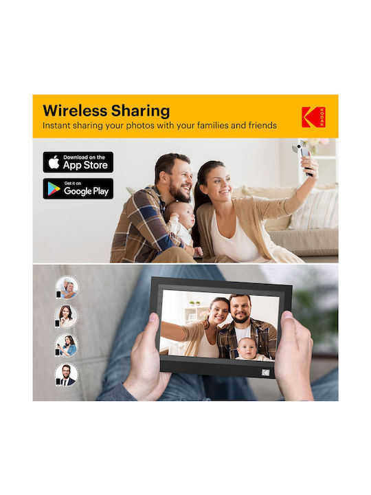 Kodak Wifi Digital Photo Frame with WiFi Black RWF-116B