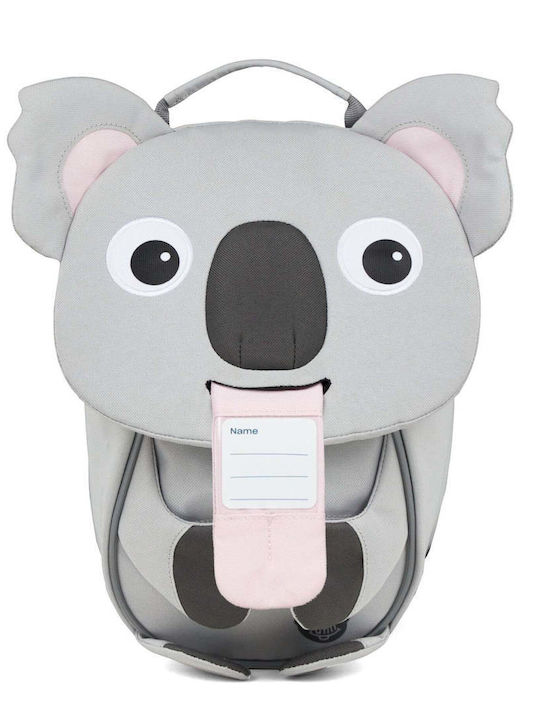 Affenzahn Backpack School Bag Backpack Kindergarten Gray with Water Bottle Holder