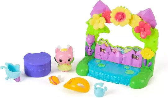 Spin Master Gabby's Dollhouse Queen Kitty Fairy's Garden Balcony for Ages 3 Plus