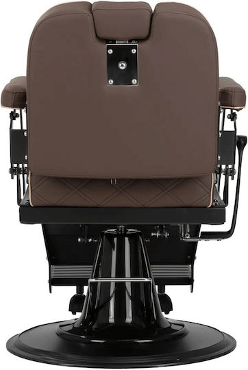 Barber Equipment Καρέκλα Barbier Braun mit verstellbarer Höhe
