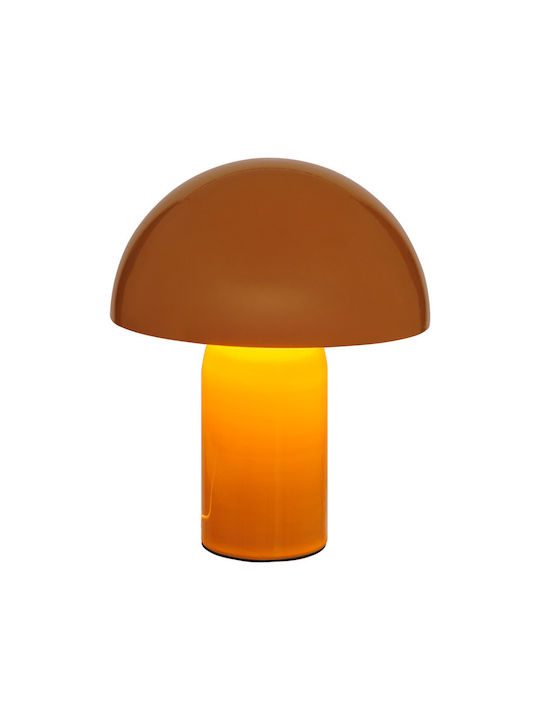 Pakketo Metal Vintage Table Lamp LED with Yellow Shade and Base