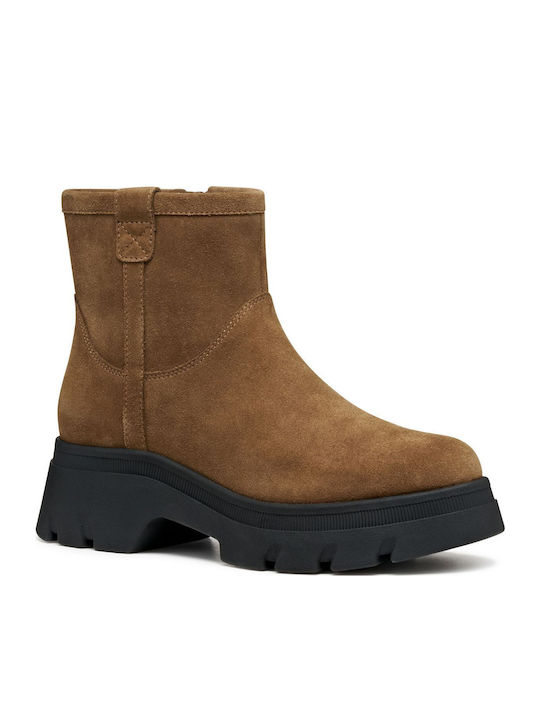 Pluette Suede Women's Ankle Boots Brown