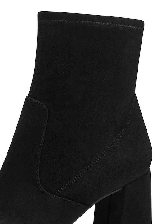 Wildleder Stiefeletten Damen Schwarz