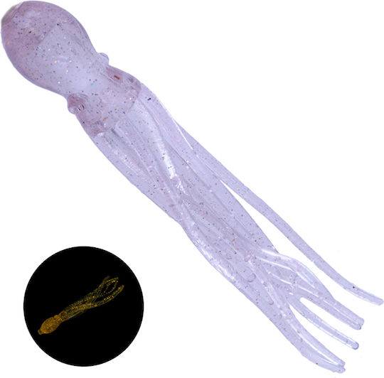 Nikko Octopus Artificial Bait Octopuses Fluorescent 11.43cm Uv Red Glow Flake