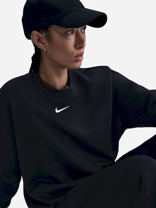 Sportswear Long Women's Sweatshirt Black