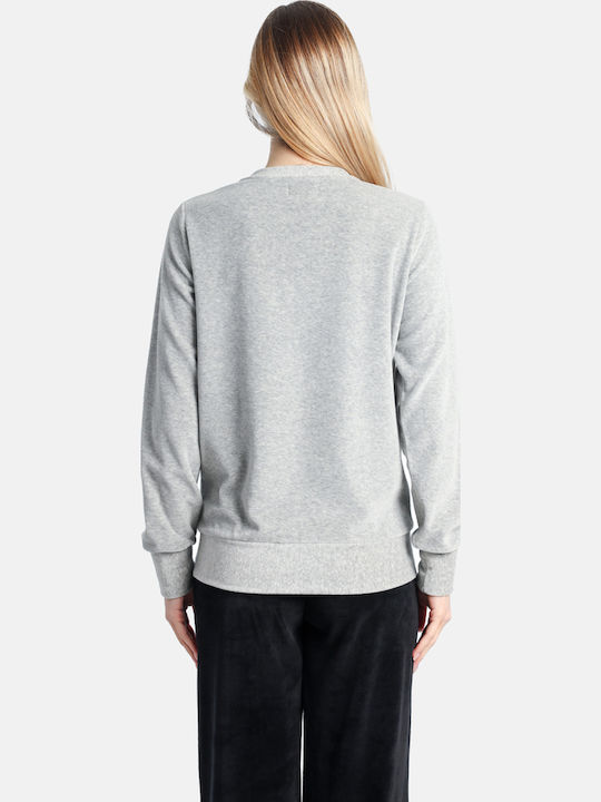 Women's Sweatshirt Velvet Gray