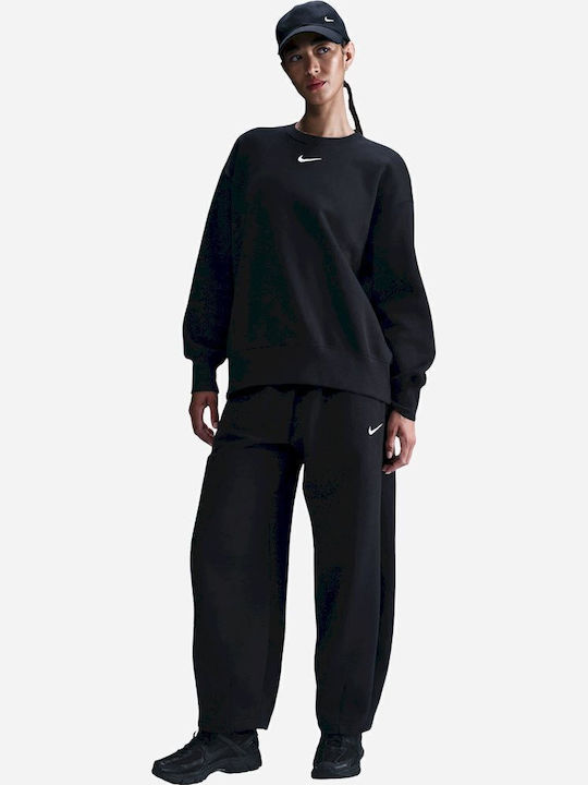 Sportswear Long Women's Sweatshirt Black
