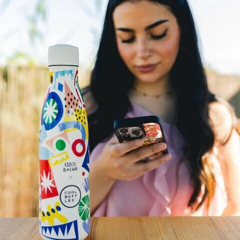 Cool Bottles Kids Water Bottle Thermos Stainless Steel Electric Garden 500ml