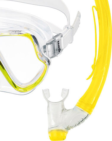 Mares Silicone Diving Mask with Snorkel Combo Zephir Yellow
