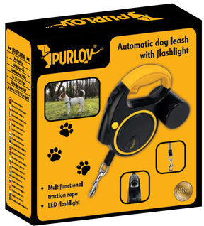 Purlov Dog Leash Lead Strap Flashlight 5 Meters 25965